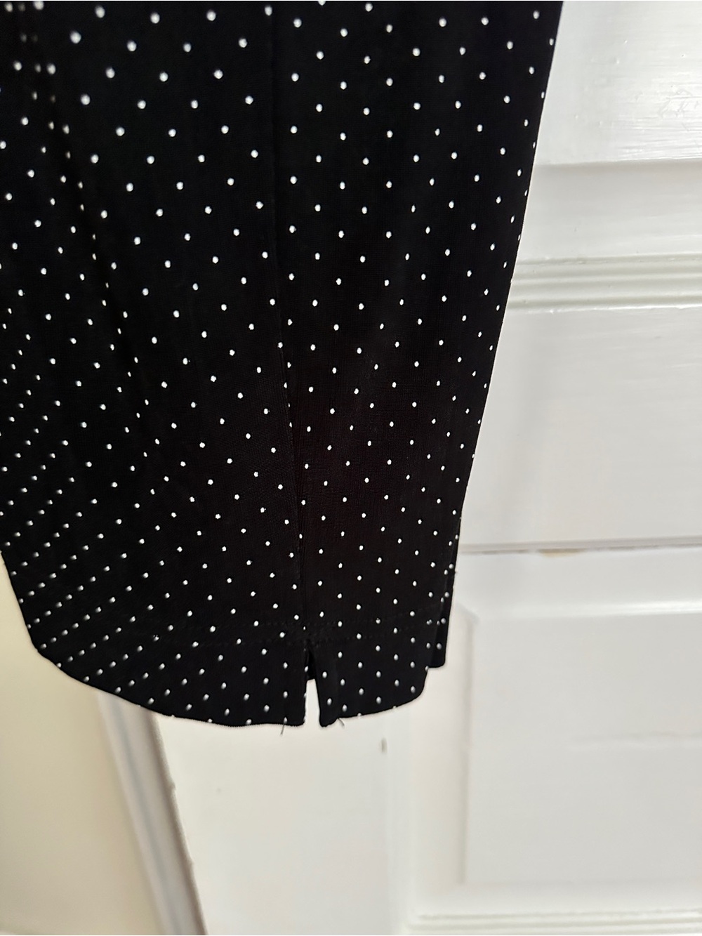 Ronni Nicole Black Sleeveless Polka Dot Top - Picture 4 of 5
